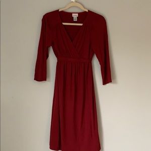 Motherhood maternity red dress
